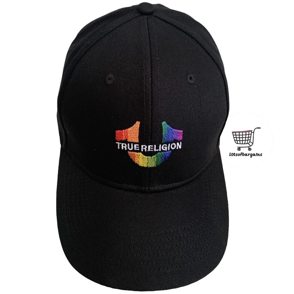 True Religion Horseshoe Logo PRIDE Snapback Adjustable Cap Hat Brand New